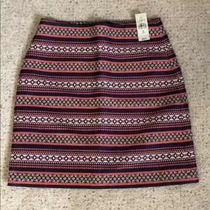Loft Printed skirt. New with tags 0P
